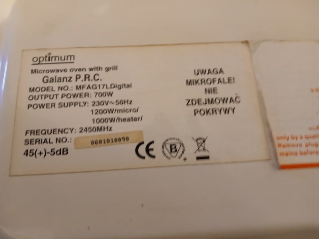 Sprzedam transformator od mikrofalówki.