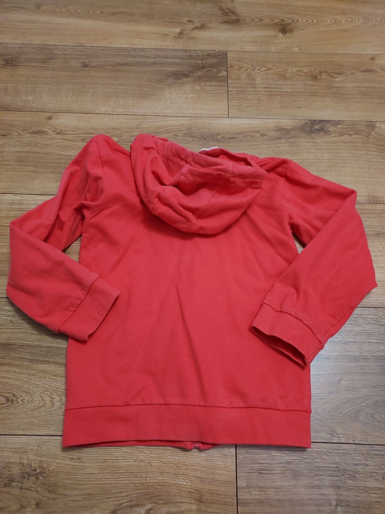 Bluza dresowa zasuwana czerwona