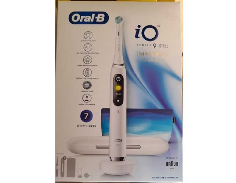 електрична зубна щітка Oral-B iO9 розова біла