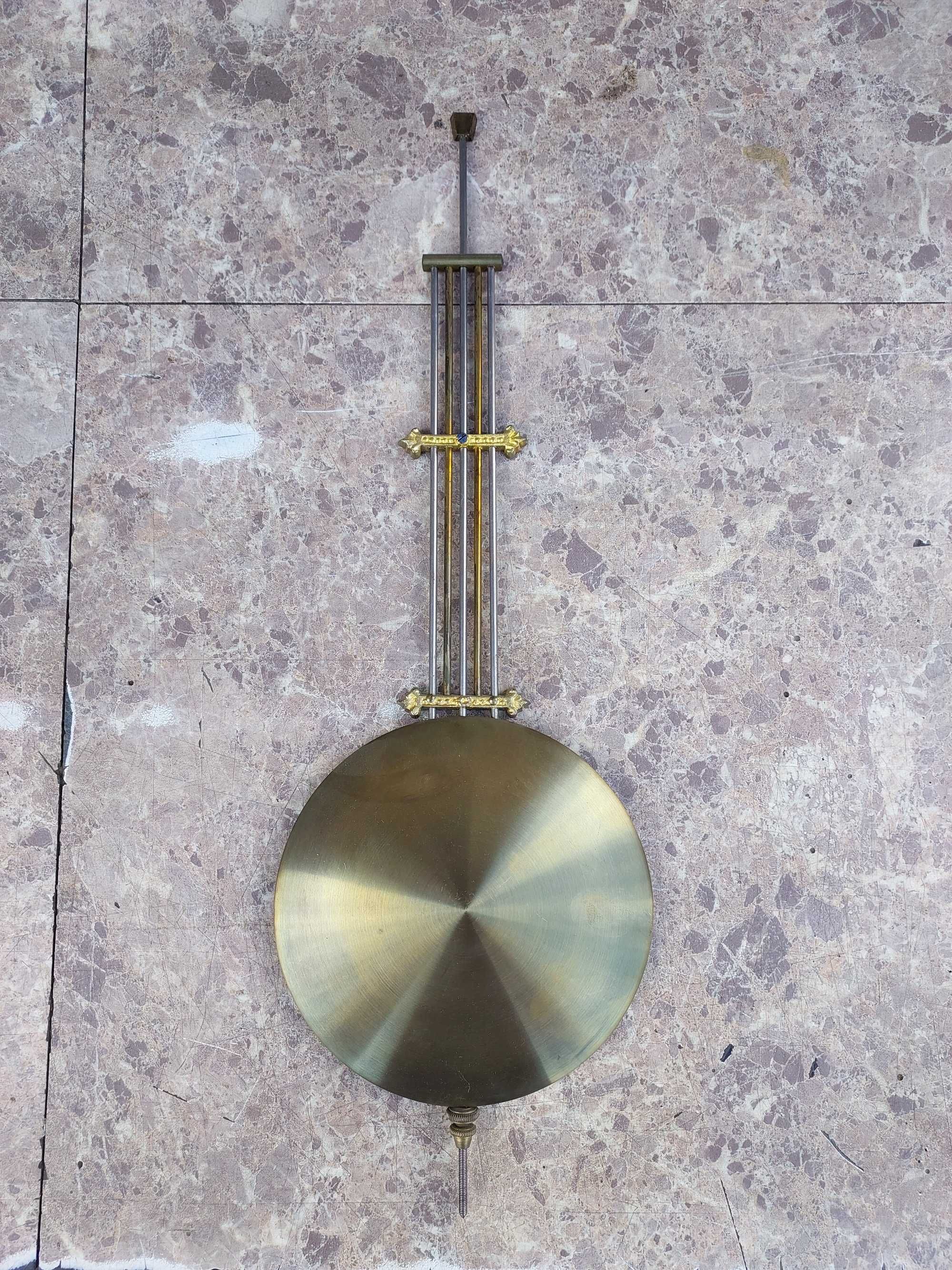 614 Wahadło rusztowe starego zegara ściennego GB Becker 12cm dł 35cm