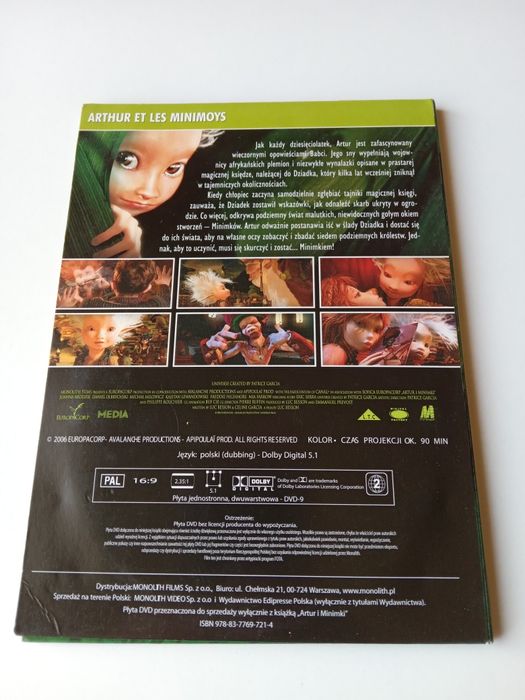 Artur i minimki - płyta DVD