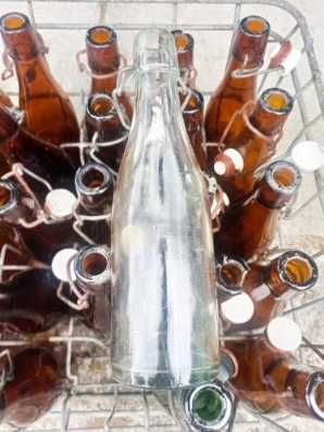 Stare Butelki 0,3 oranżada skrzynka