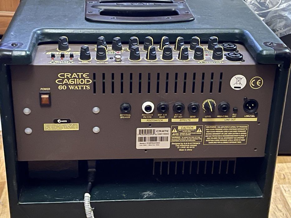Комбопідсилювач Crate CA6110D для акустичних гітар обмін на maschine