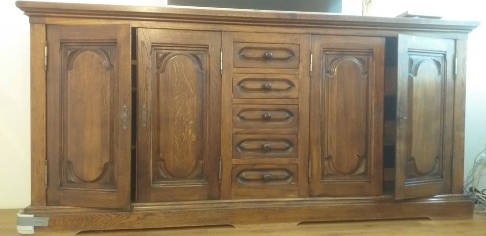 Starogdańska dębowa komoda