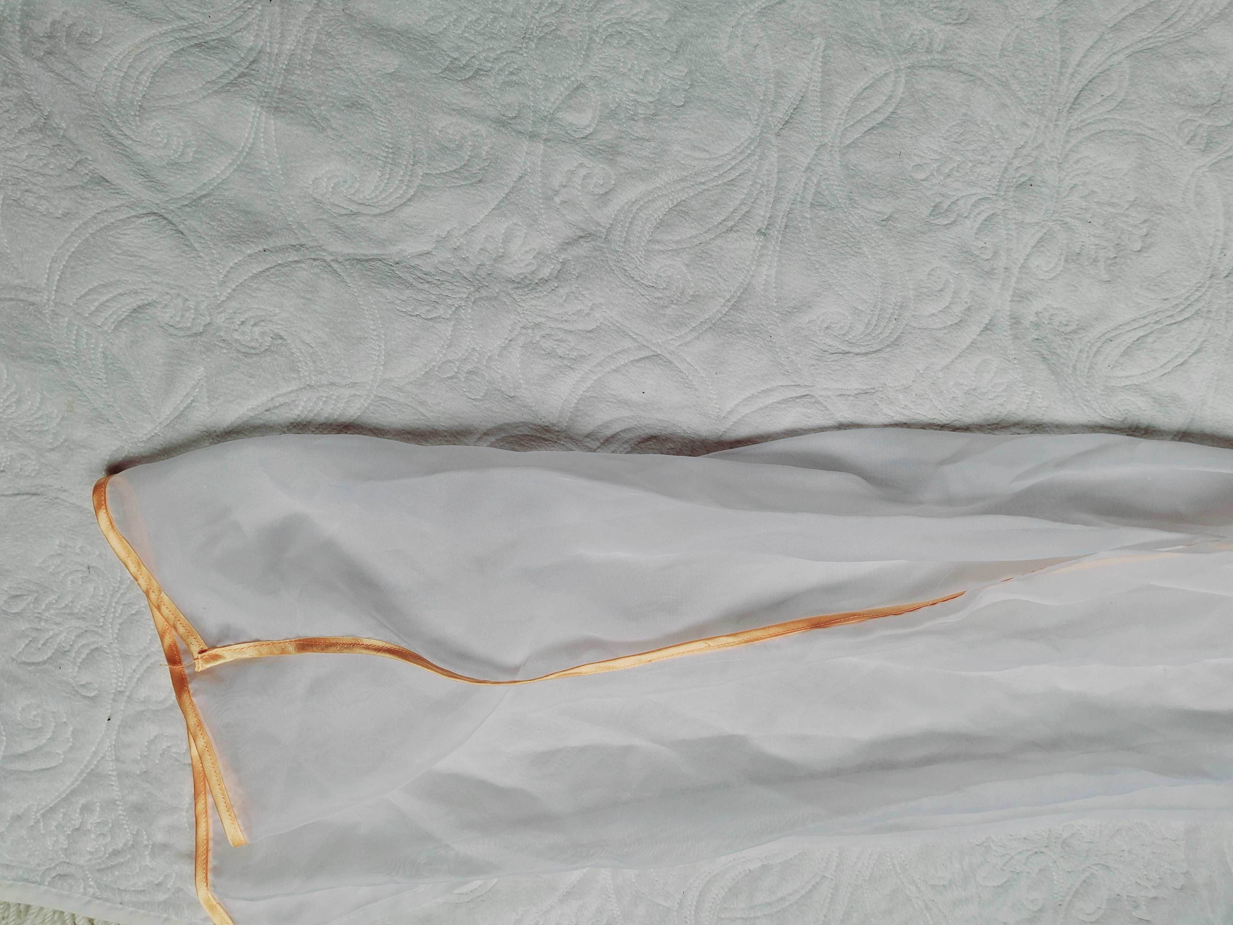 Lambrekin ozdobny biały na taśmie 180cm x 97cm pokój dziecięcy