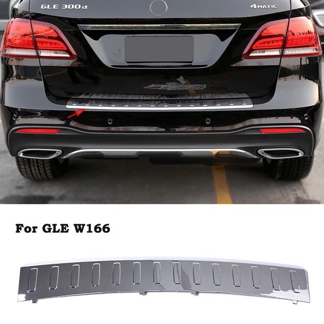 Хромированная накладка заднего бампера Mercedes Benz W166 GLE suv