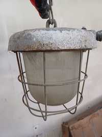 Lampa żeliwna loft PRL OS-200 industrisl
