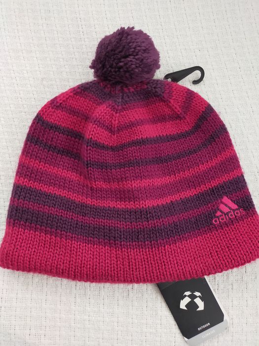 Oryginalna oddychająca Beanie striped ClimaWarm czapka Adidas Nowa
