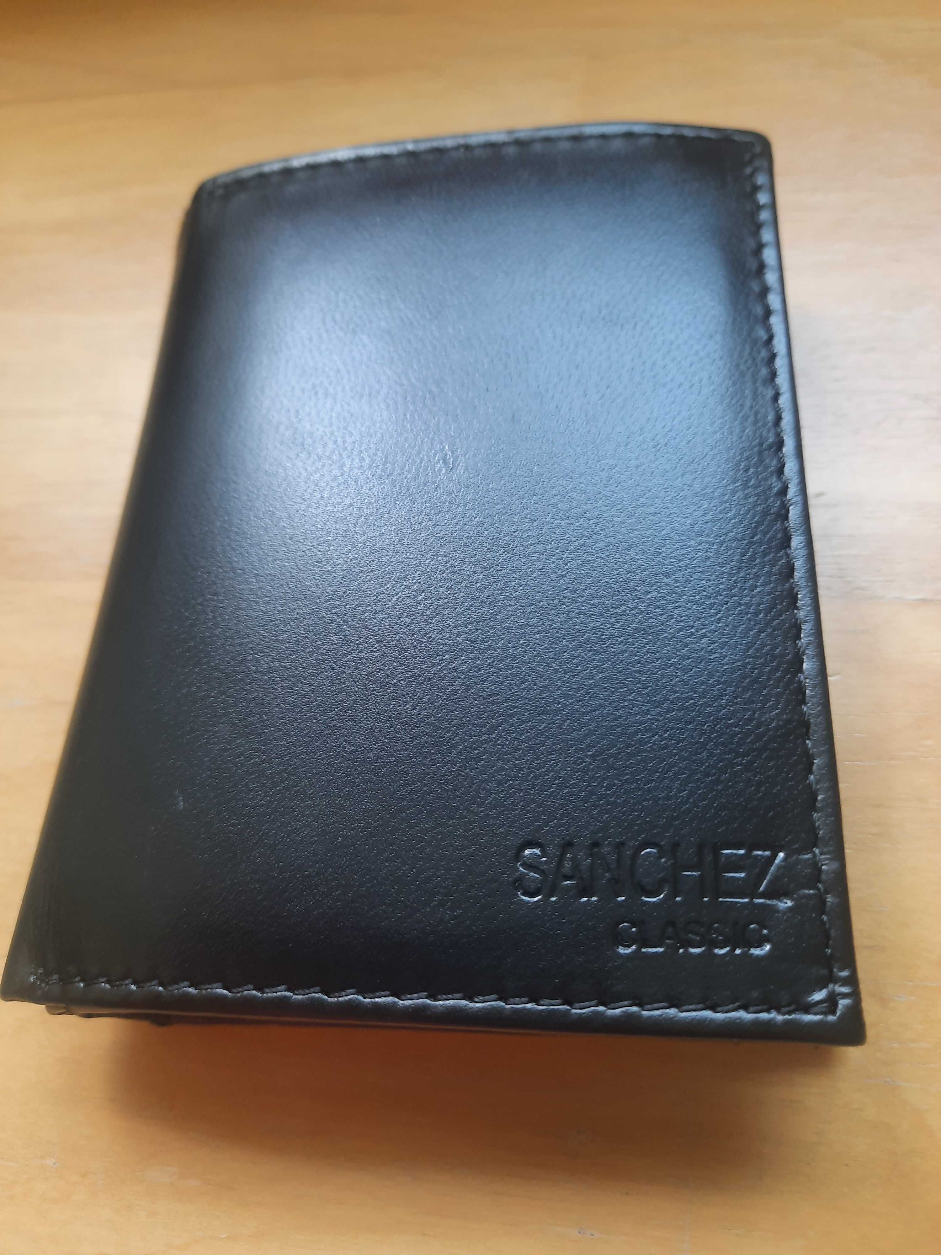 Portfel skórzany męski Sanchez porządny