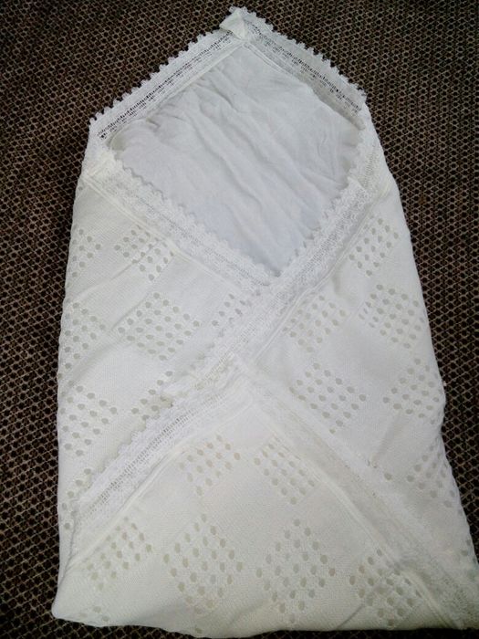 Новое вязаное одеяло-конверт