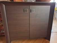 Komoda i witryna Sorrento BRW, kolor wenge