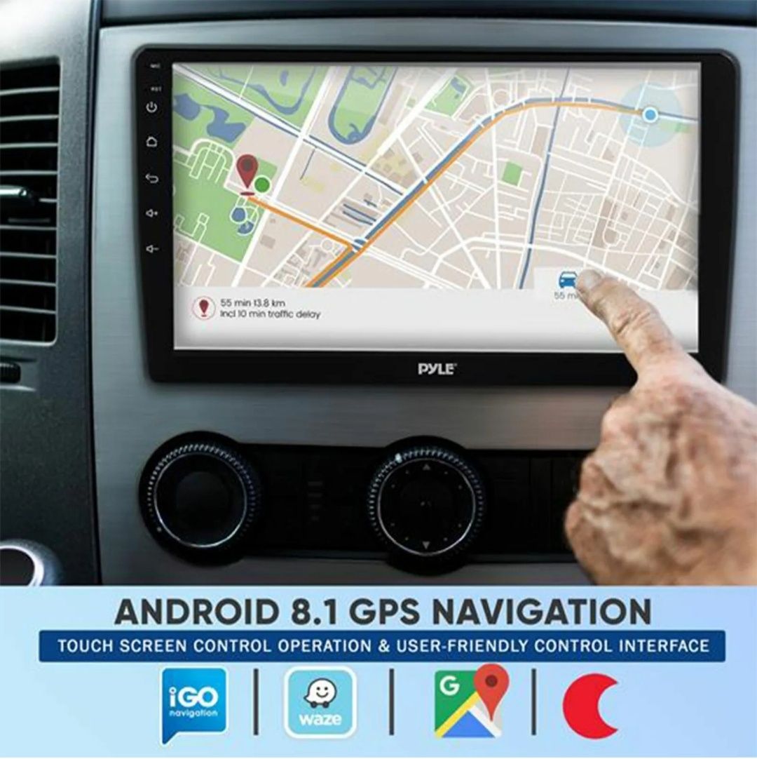 Pyle PLINTBL10 10.1" Bluetooth Wifi GPS USB магнитола 2-DIN