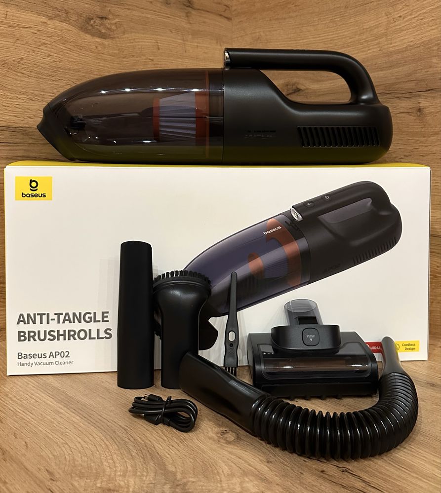 Авто пылесос Baseus AP02 Handy Vacuum Cleaner 160Вт 6000РА с турбощетк