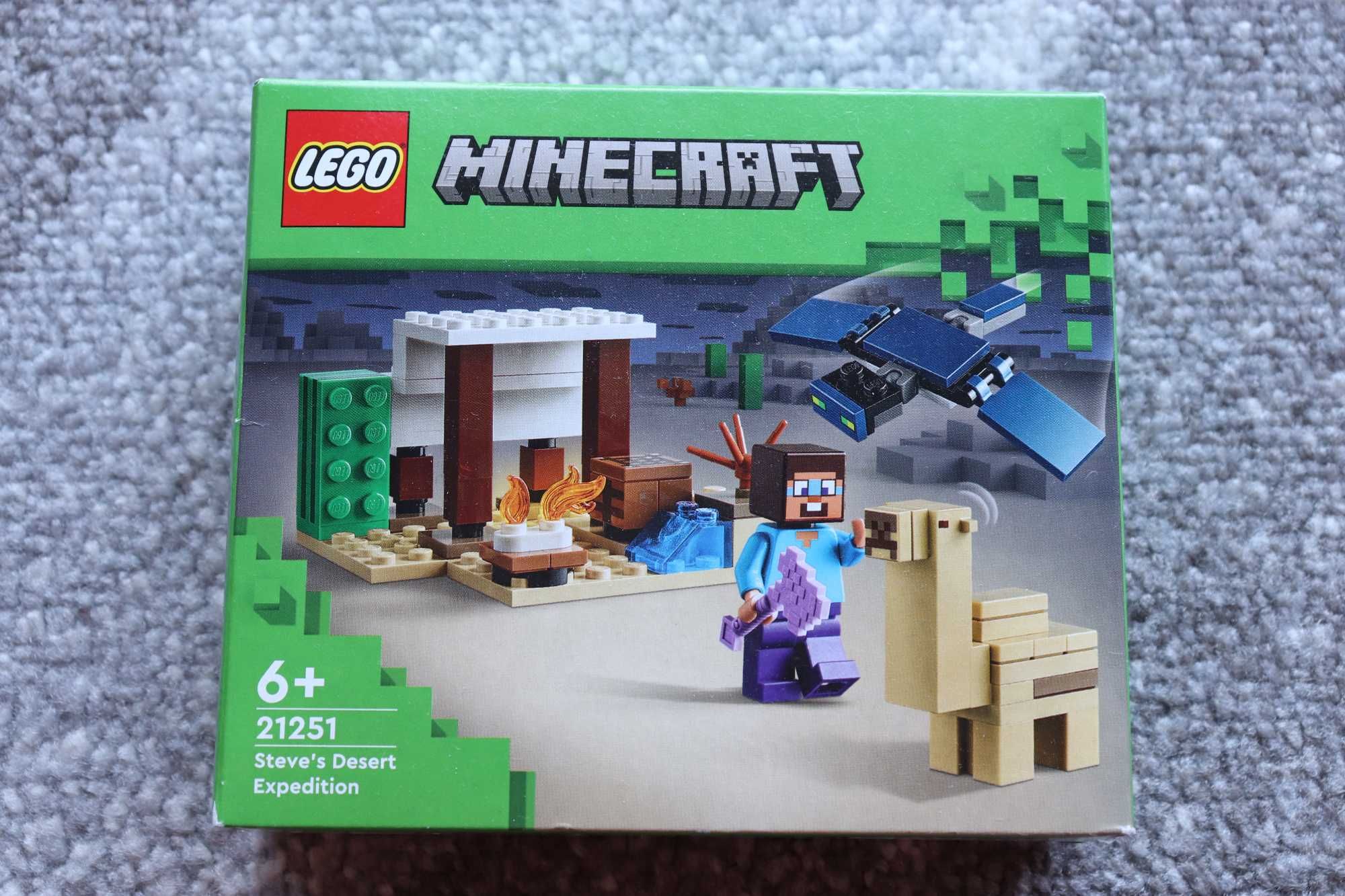 Klocki LEGO MINECRAFT 21251 Pustynna wyprawa Steve’a NOWE
