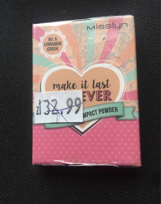 Misslyn puder matujący prasowany Make it last forever 6 g lusterko