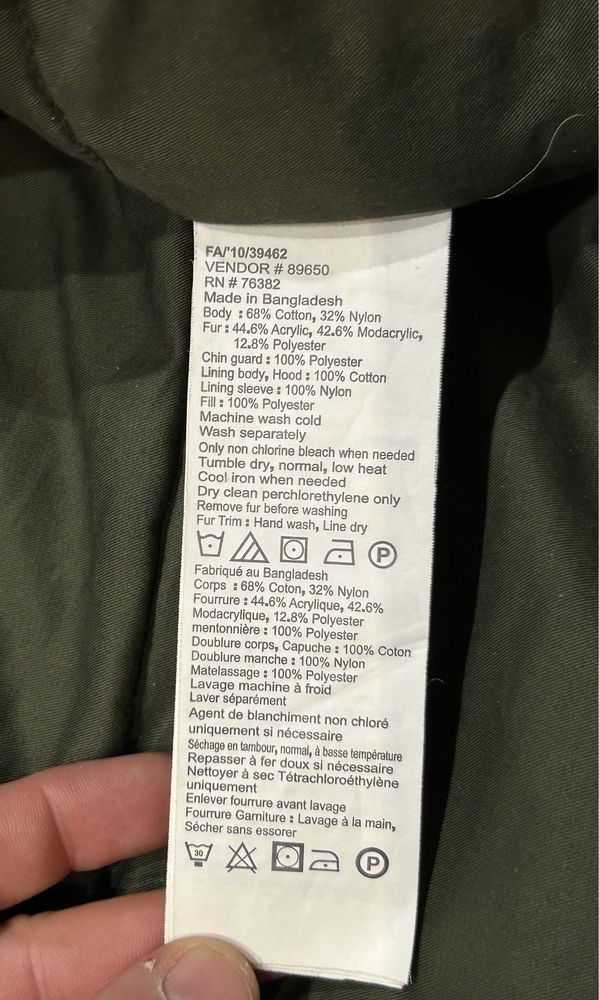 Męska Kurtka zimowa Parka TIMBERLAND roz XL