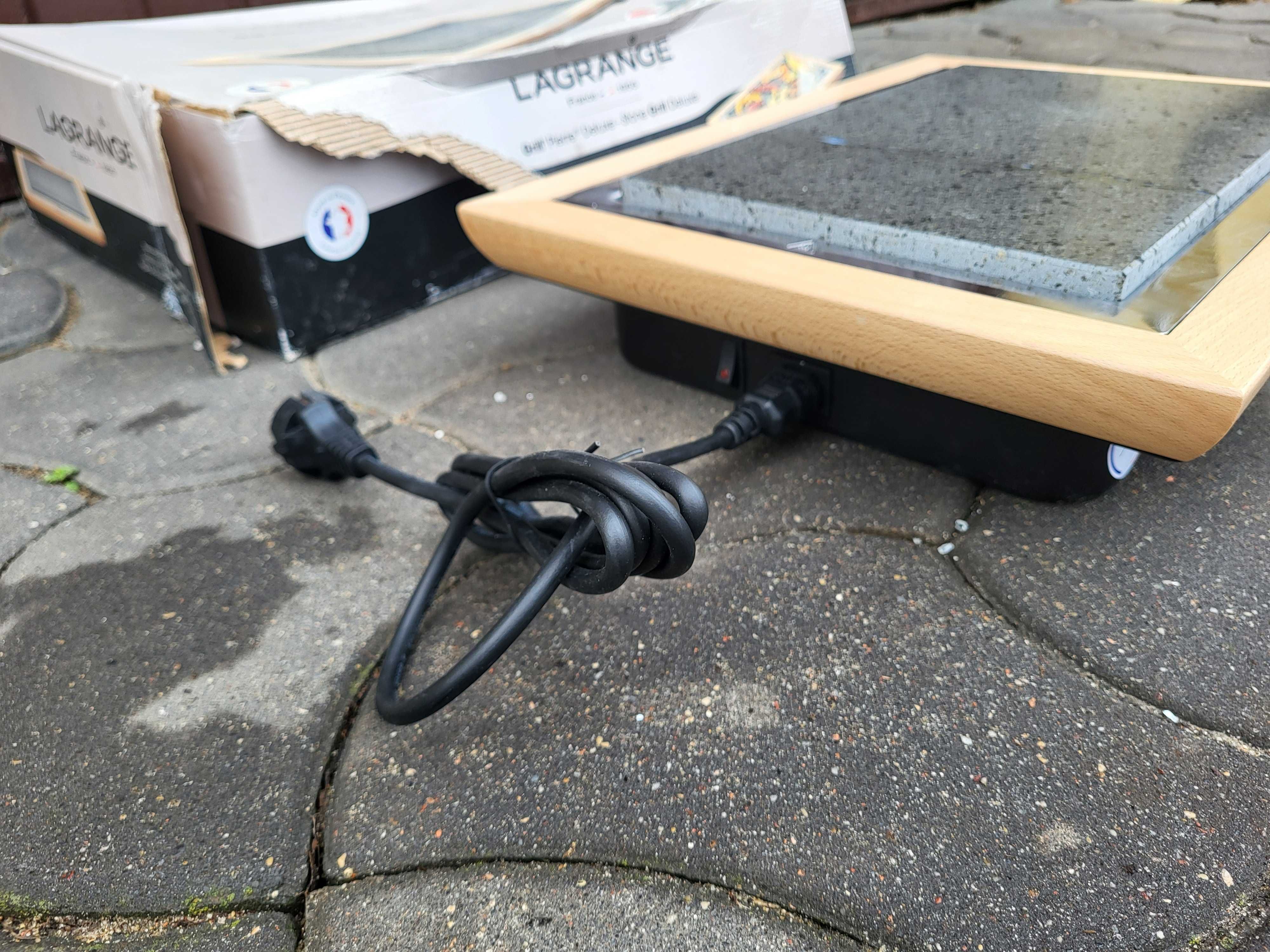 Grill kamienny Raclette LAGRANGE B08BP3JH36 z rusztem pojemnikiem