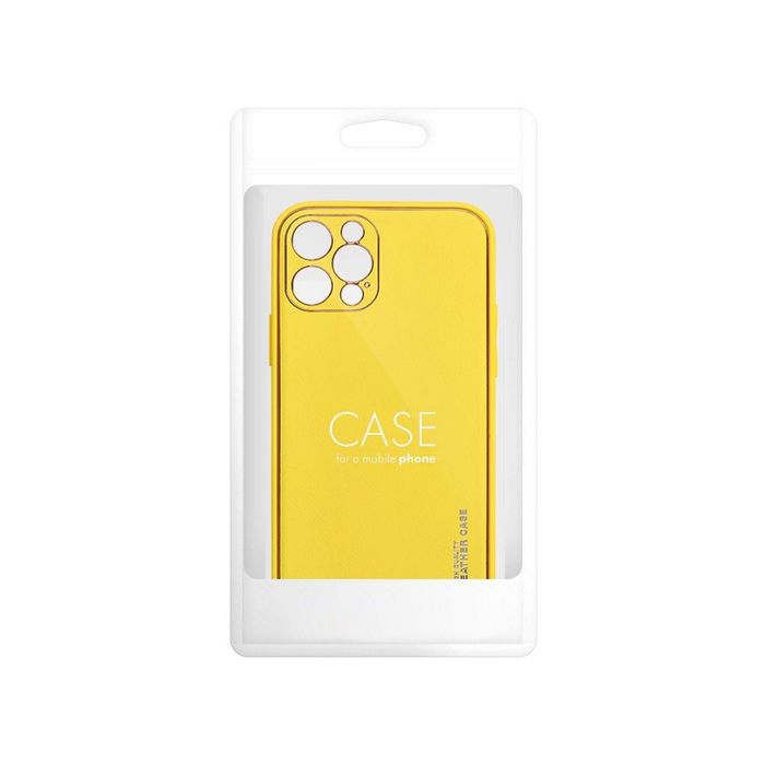 Etui Forcell Leather Case do iPhone 14 Plus Yellow