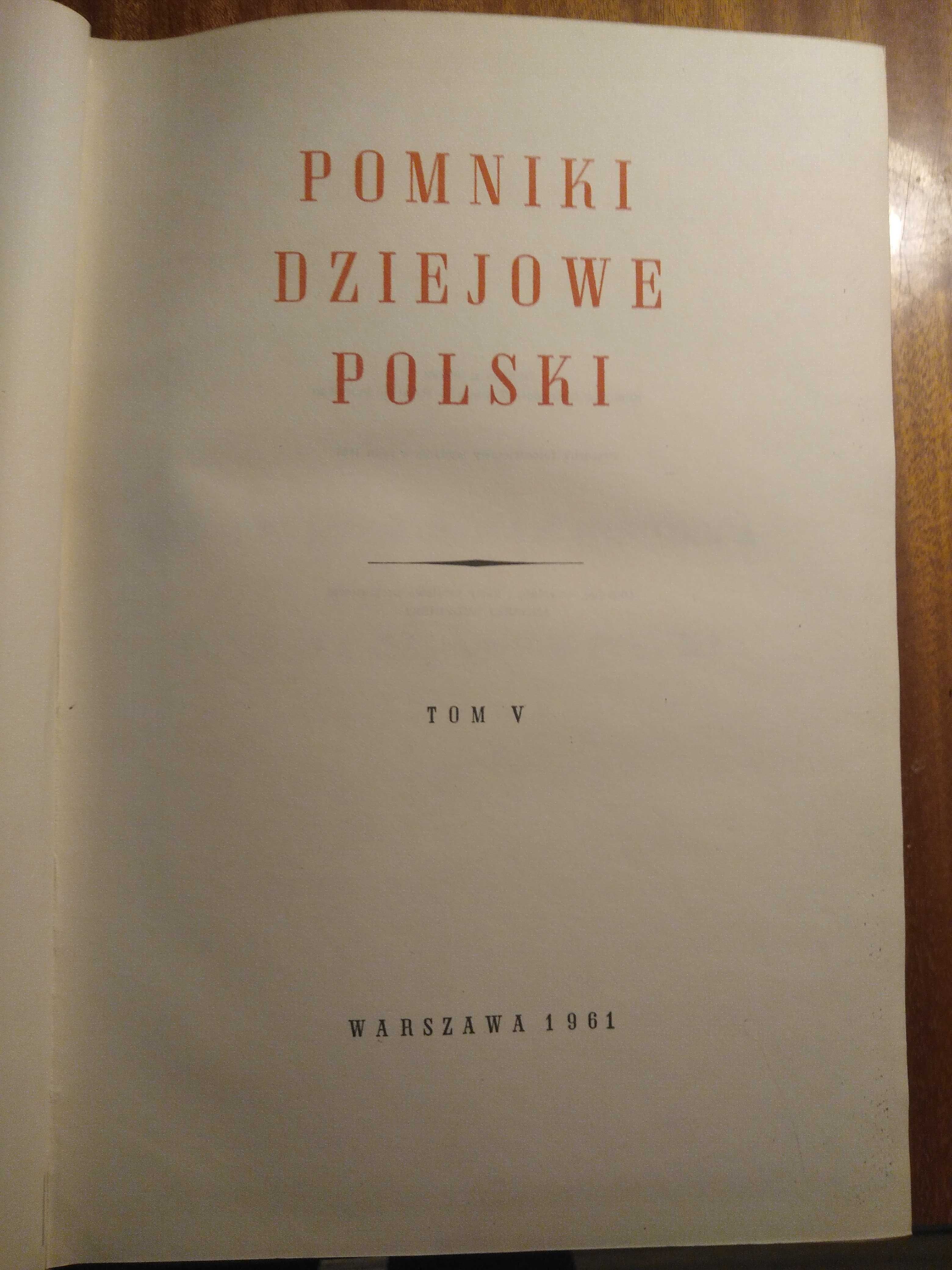 Pomniki dziejowe Polski - Tom V - reprint - Twarda oprawa