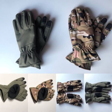 Тактичні теплі зимові рукавиці перчатки софтшелл Softshell Опт/роздріб