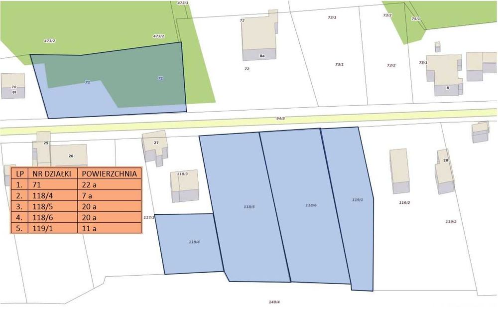 Działka budowlana - Klesno gm. Drezdenko