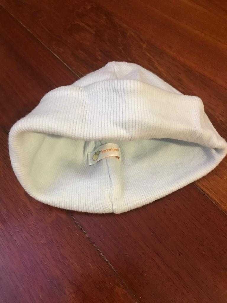 Gorro menino recém nascido Laranjinha