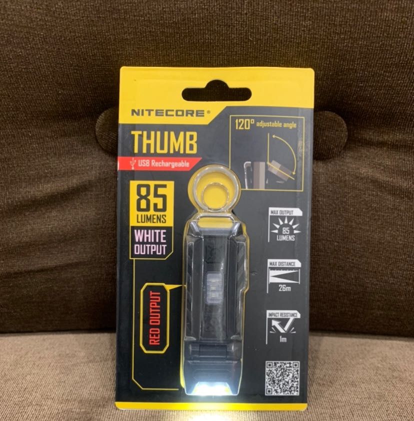 Ліхтар наключний Nitecore THUMB micro usb