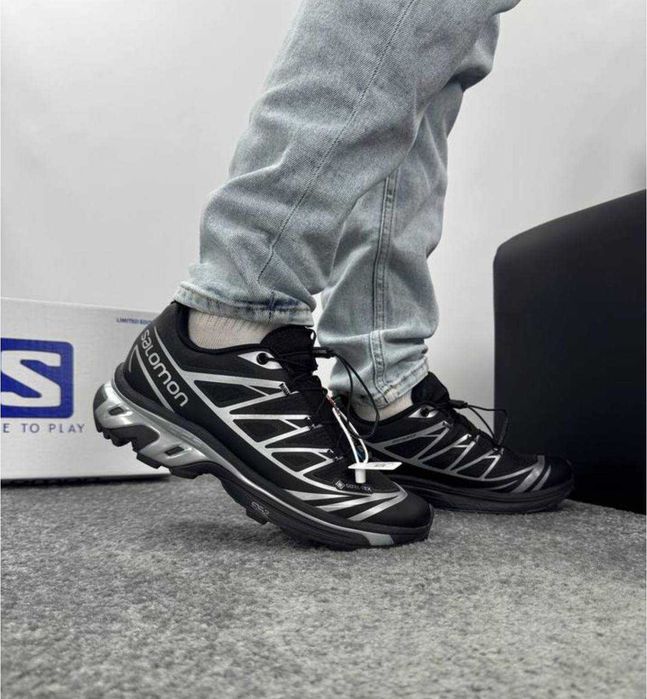 (БЕЗ ПЕРЕДОПЛАТИ)Salomon XT-6 Adv Black White Gore-Tex Соломони ХТ-6