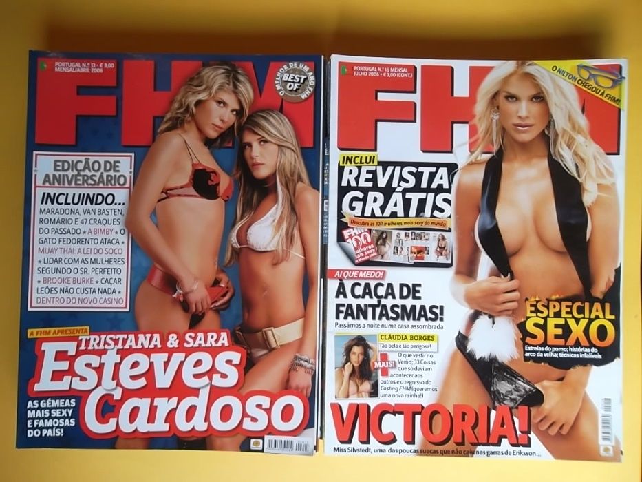 12 Revistas FHM portuguesas