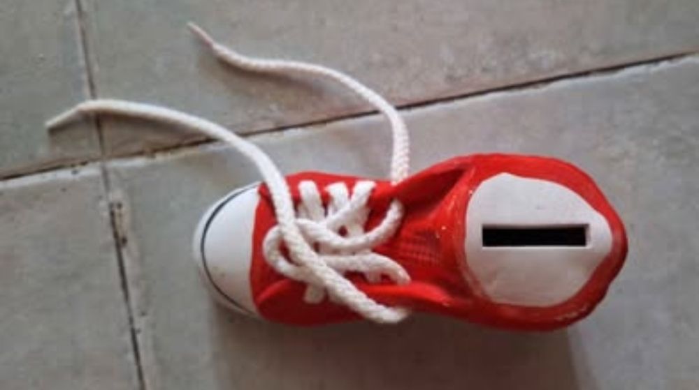 Mealheiro Sapatilha - Porta-Moedas - Porcelana