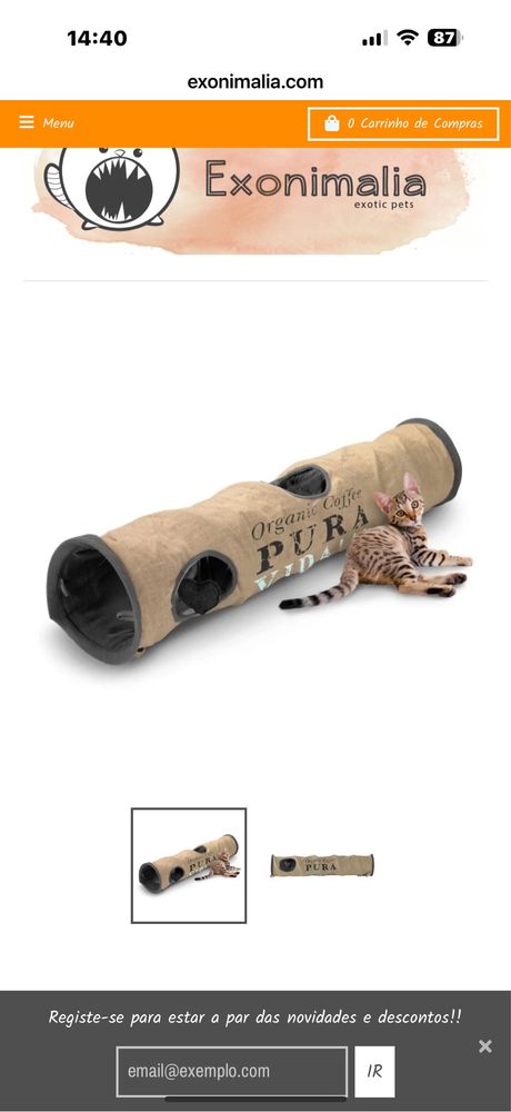 Tunel para gatos ou outros animais