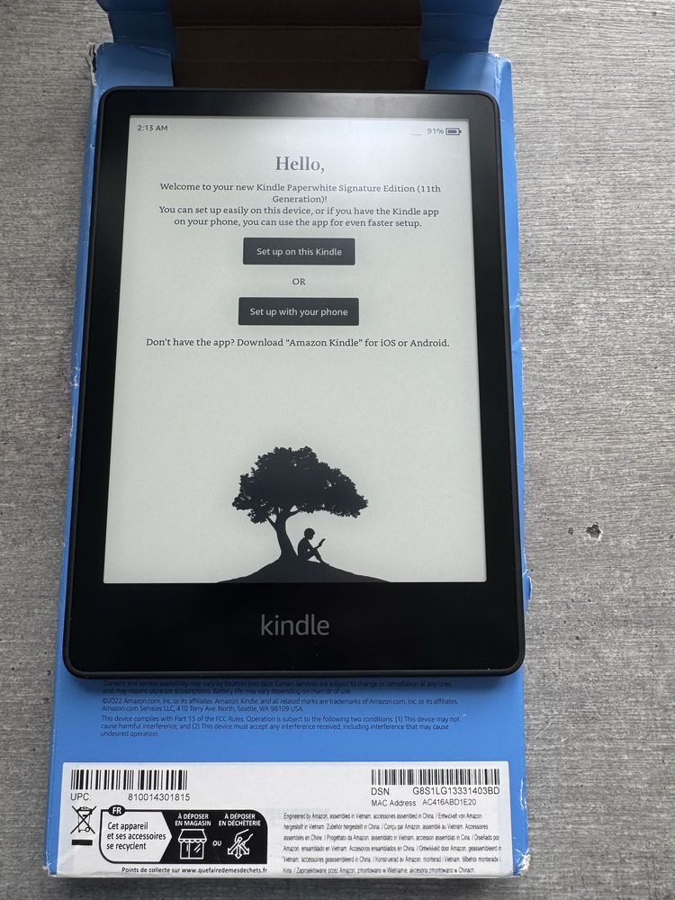 Kindle Paperwhite 11 gen. 7 дюймів. Signature. Новий. 32 гб. Гарантія