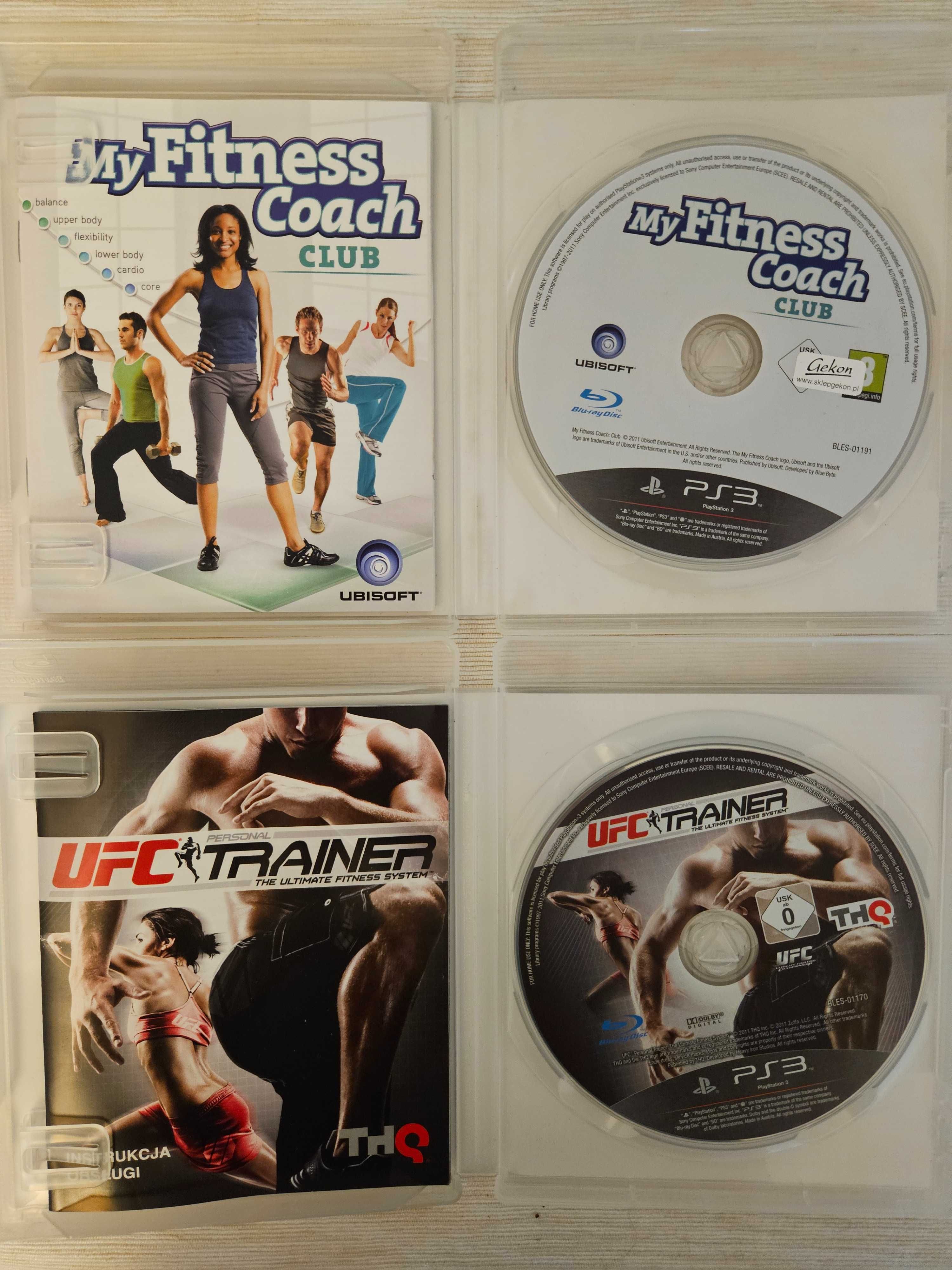 2 gry PS3 - My Fitness Coach i UFC Personal Trainer z instrukcja PL