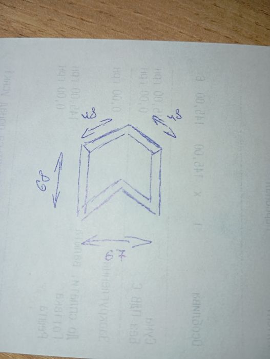 Опора для стола треугольник