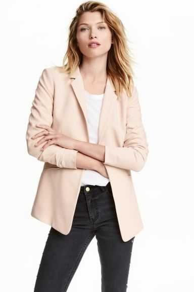 Casaco / Blazer ajustado cor de rosa claro H&M Tam 40 (pequeno)