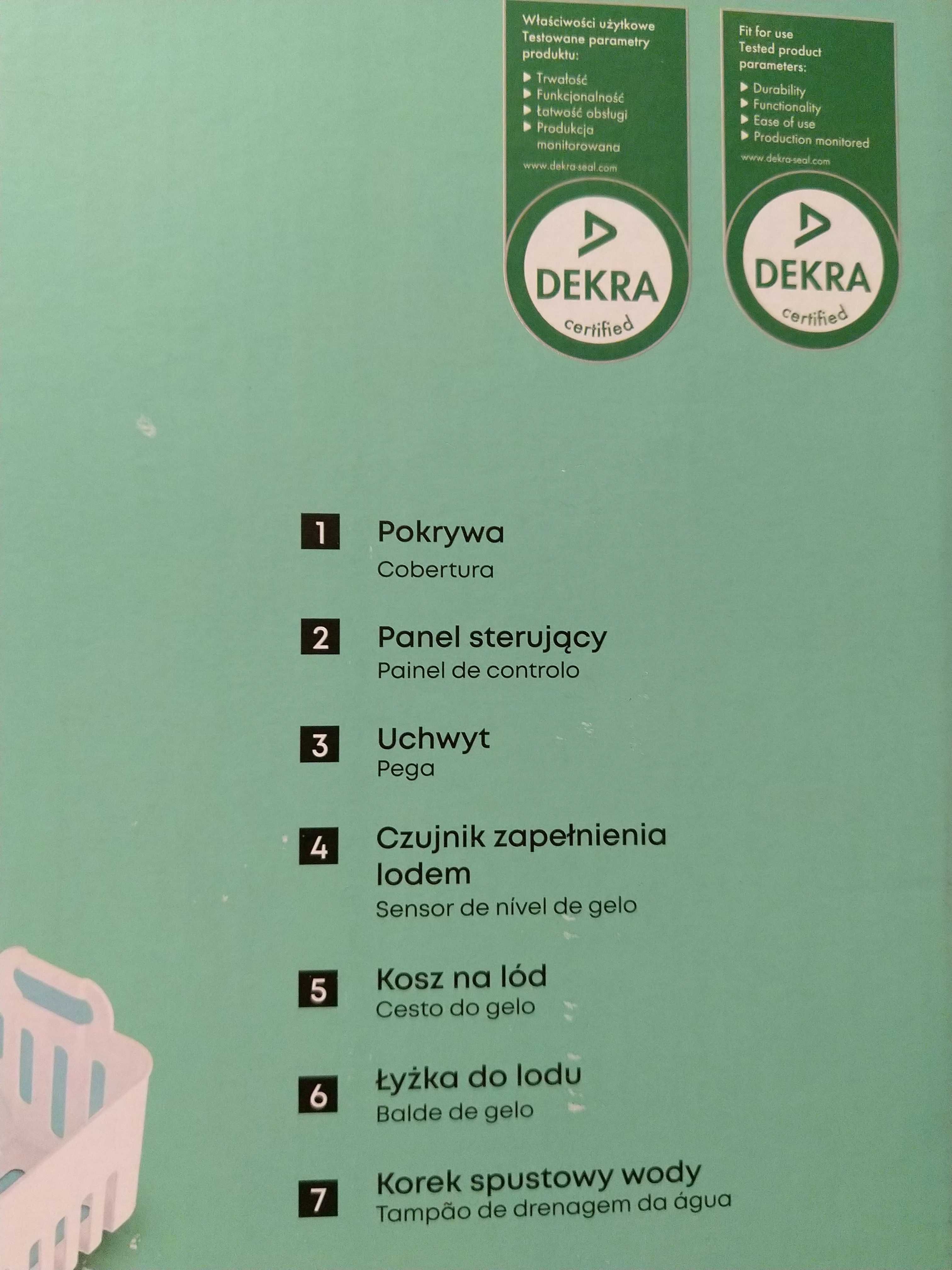 OKAZJA Kostkarka do lodu przenośna 1,4L 170W + kosz + łyżka Wysyłam