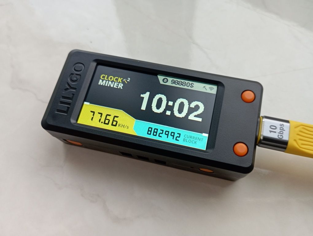NerdMiner V2 78kh/s – соло-майнер для видобутку біткоїнів