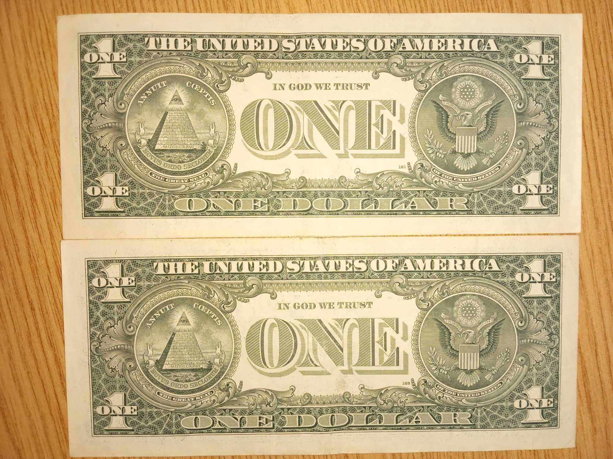 Банкноти 1, 2 доллари США