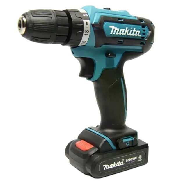 Шурупокрут акумуляторний Makita 21V кейс з набором шуруповерт аккумуля