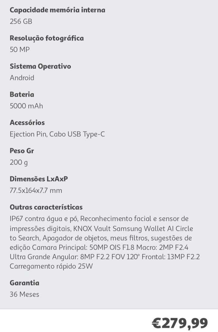 Vendo Samsung Galaxy A26 5g Novo a estrear ainda lacrado
