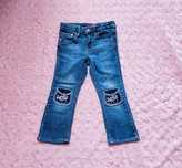 Fit Star Jeansy dzwony z naszywkami r.98