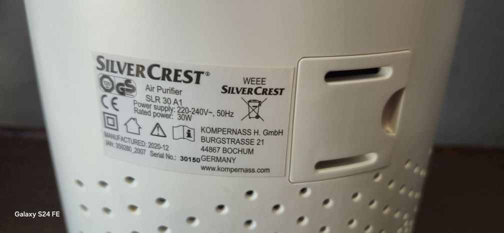 Oczyszczacz powietrza SILVER CREST SLR 30 A1