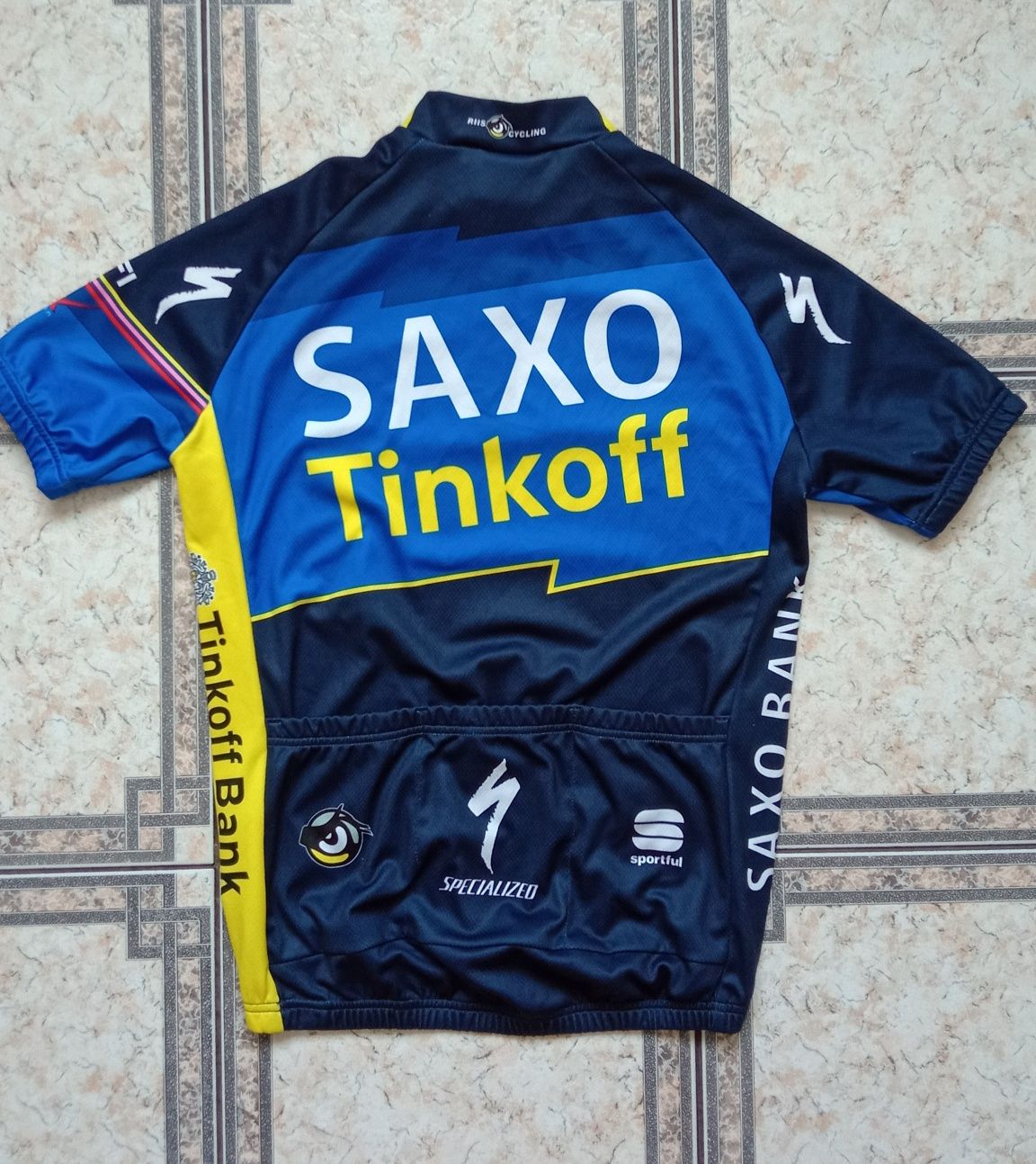 Sportful SaxoBank Tinkoff koszulka rowerowa chłopięca junior L,152-158