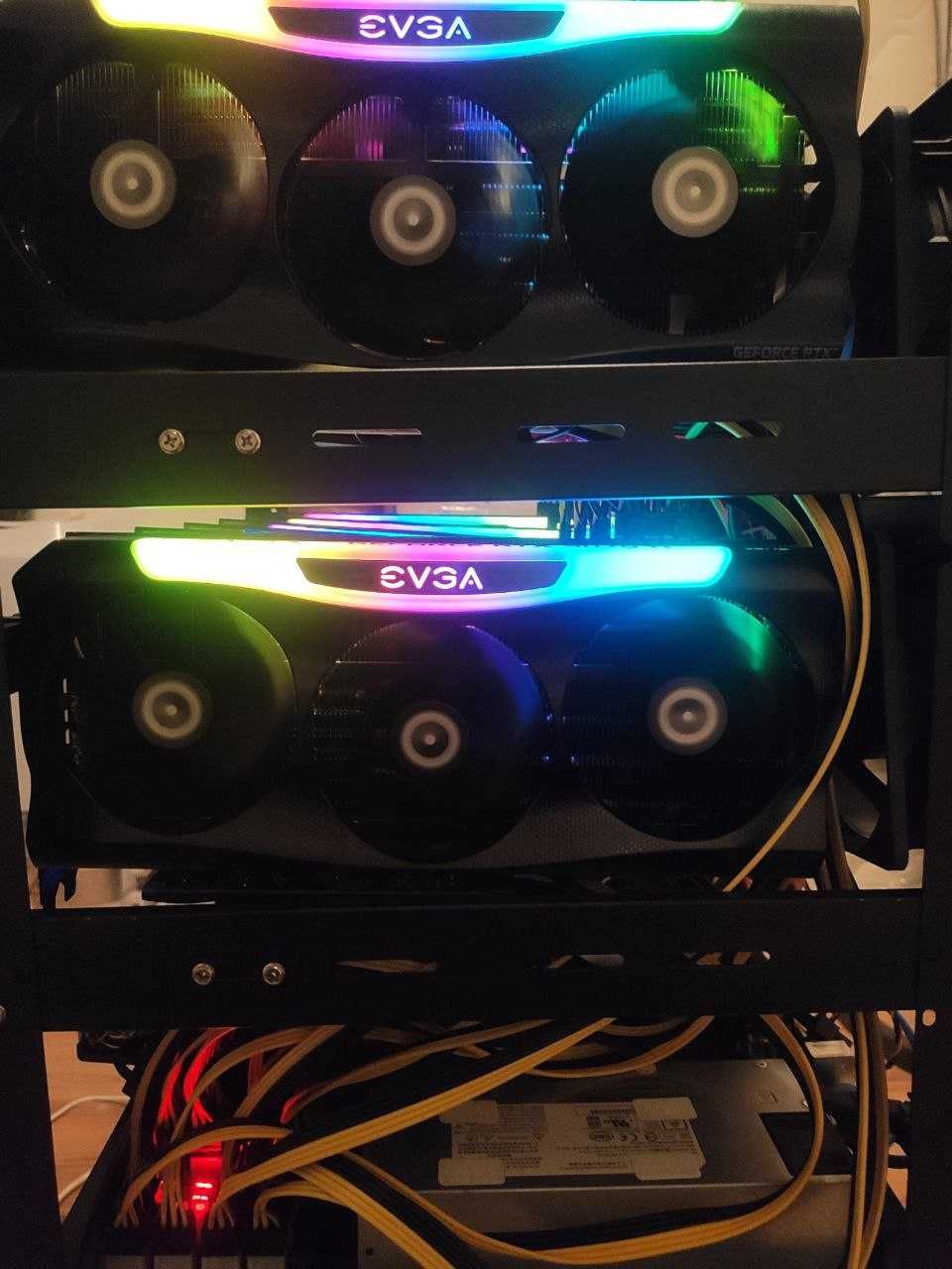 Mining Rig 12x3070ti EVGA FTW usado