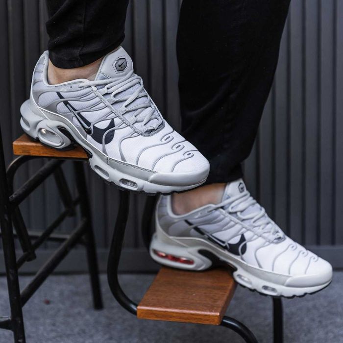 Кросівки Nike Air Max TN Plus Grey/Double Black swoosh premium