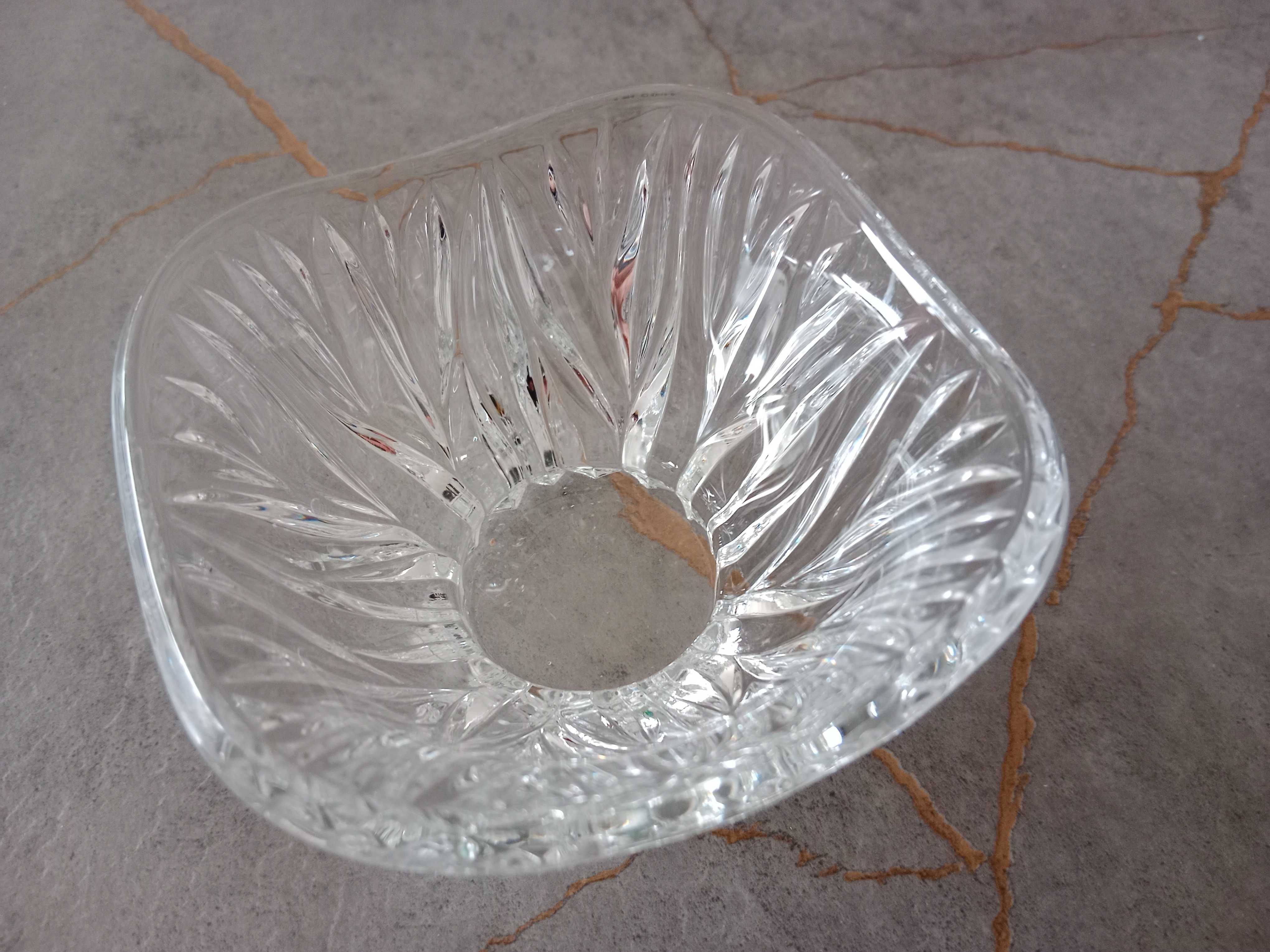 Salaterka miseczka kryształowa kryształ szklana cukiernica stara PRL