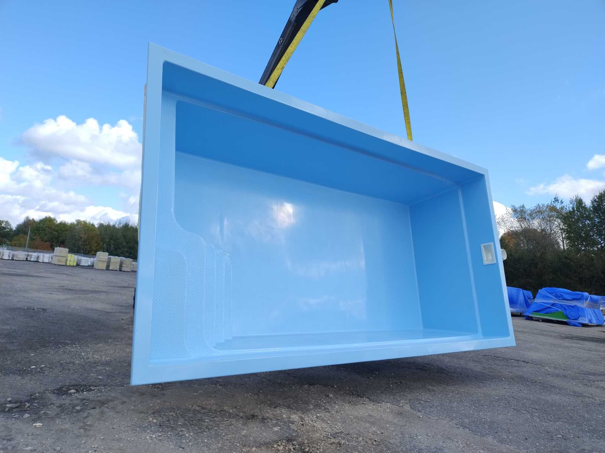 Mega PROMOCJA!! Basen poliestrowy VIGO 6m x 3m x 1,5m Z OSPRZĘTEM