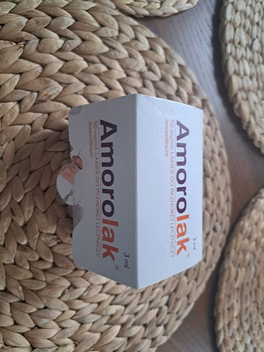 Amorolak 3 ml lakier do paznokci cały zestaw