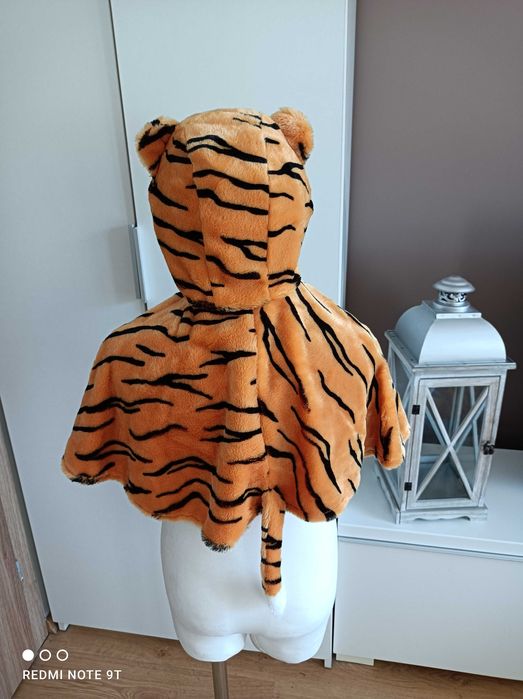 NOWY strój pelerynka TYGRYSA TYGRYSKA TYGRYS  przebranie 86/98 (413)