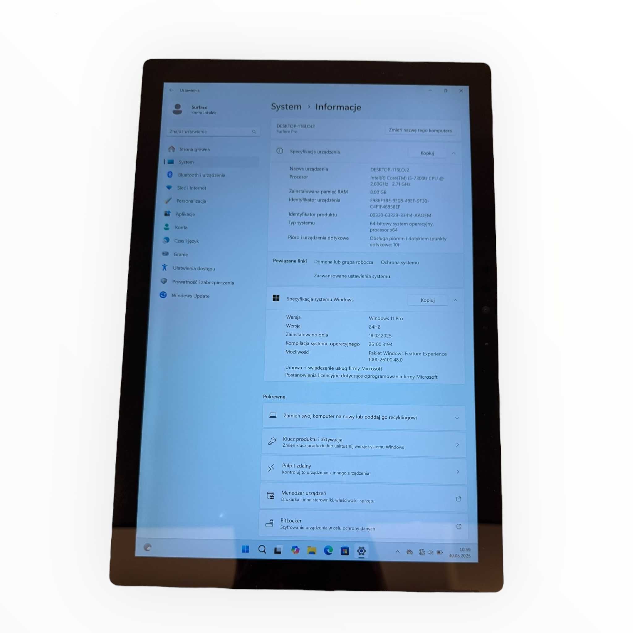 Microsoft Surface Pro 5 1807